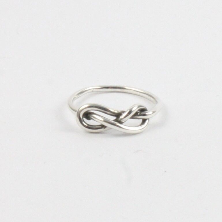 Handmade Solid Silver 925 Handmade 1.5mm Single Band Infinity Ring
