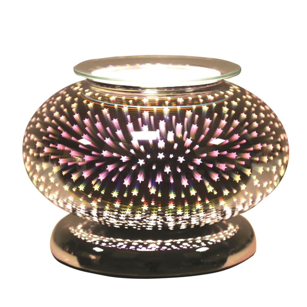 3D Shooting Star Ellipse Electric Wax Warmer/Burner with a pack of 10 FREE Scented Melts (3182)
