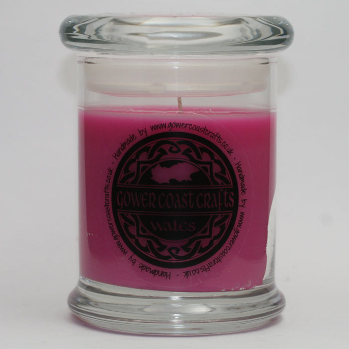 Strawberry & Rhubarb Handpoured Highly Scented Medium Candle Jar