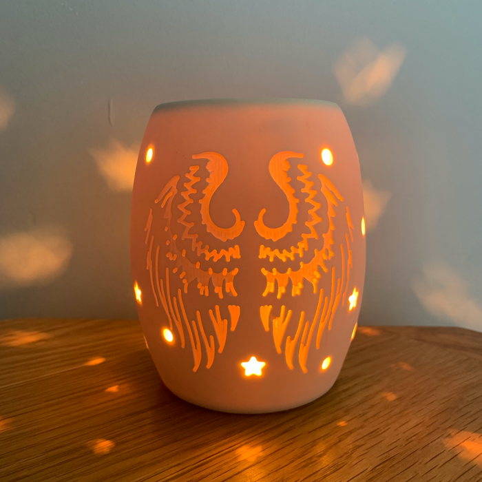 Angel Wings Electric Wax Warmer/Burner with a pack of 10 FREE Scented Melts (3186)