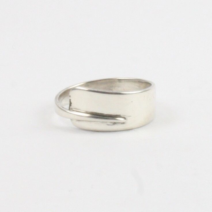 Solid Silver 925 Handmade Personalised Spoon Style Ring