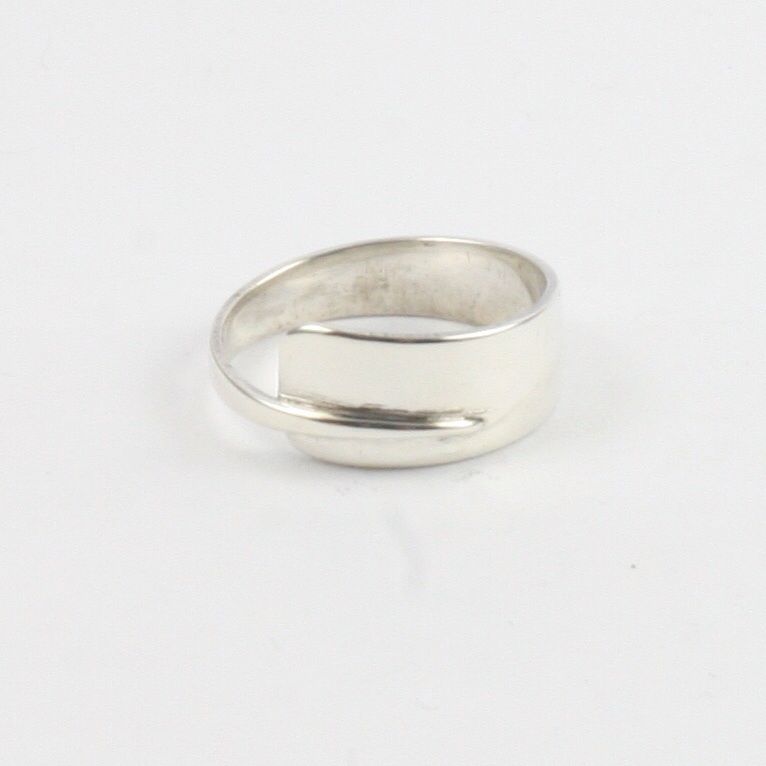Solid Silver 925 Handmade Personalised Spoon Style Ring