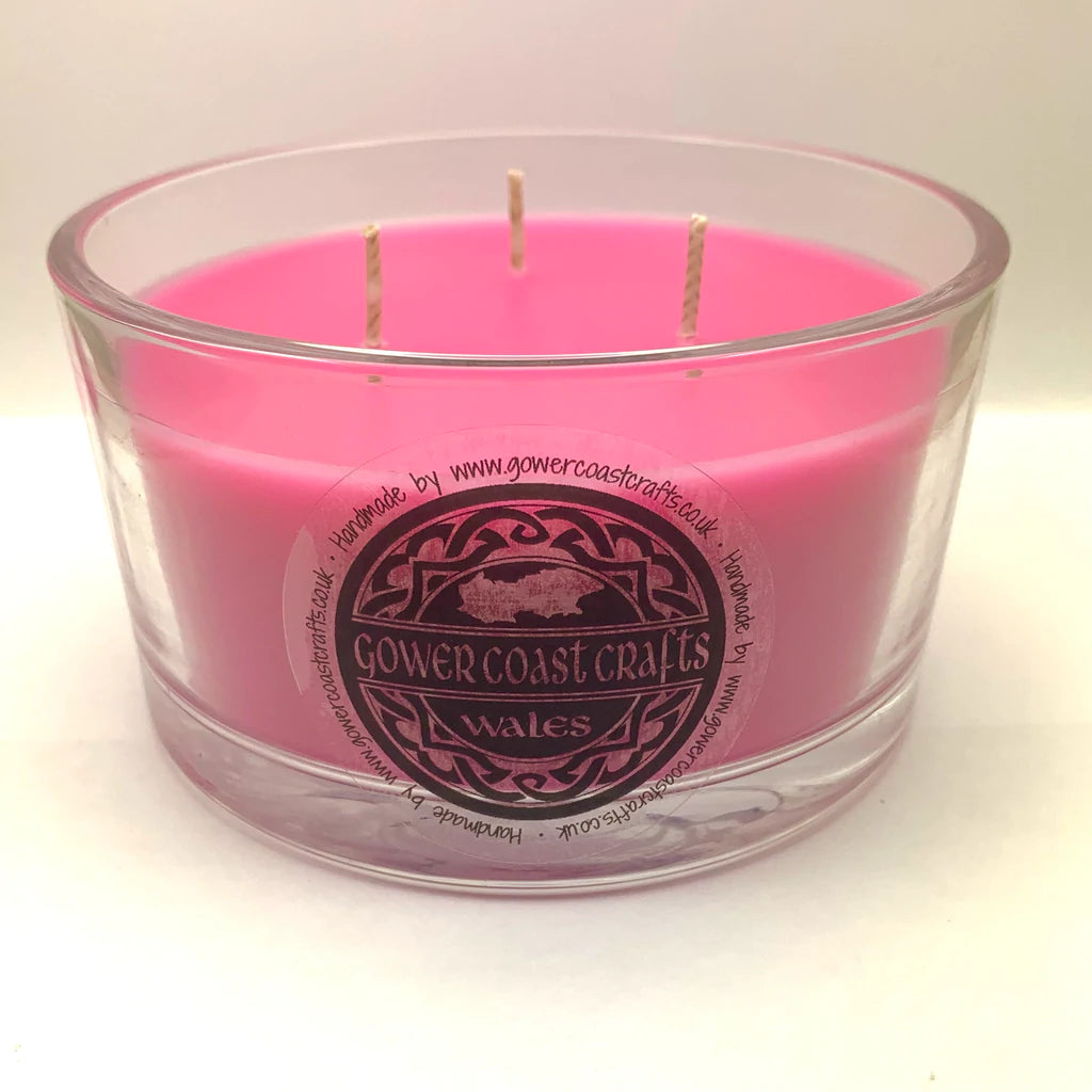 Raspberry & Black Pepper Handpoured Highly Scented 3 Wick Candle Jar