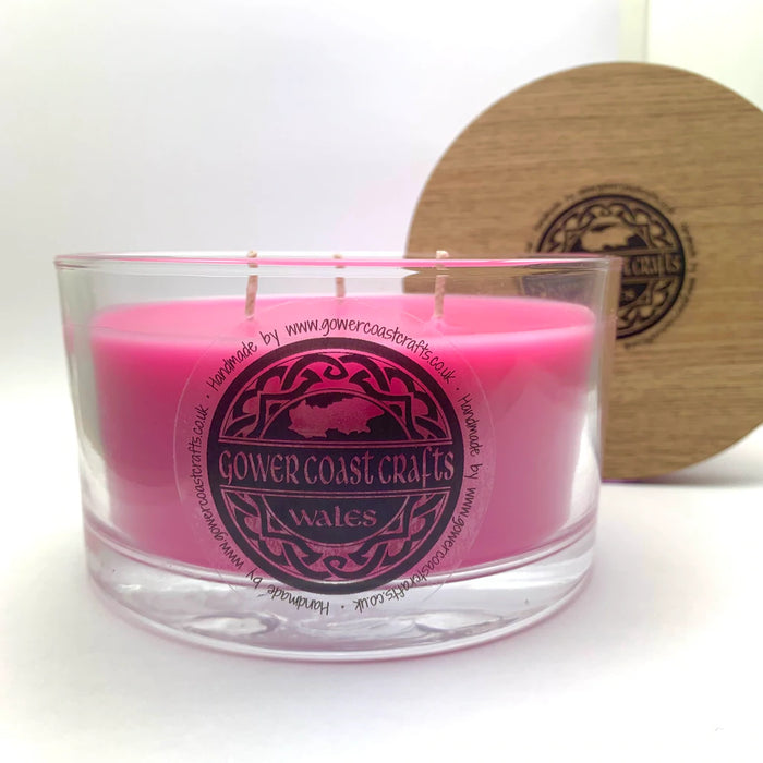 Raspberry & Black Pepper Handpoured Highly Scented 3 Wick Candle Jar