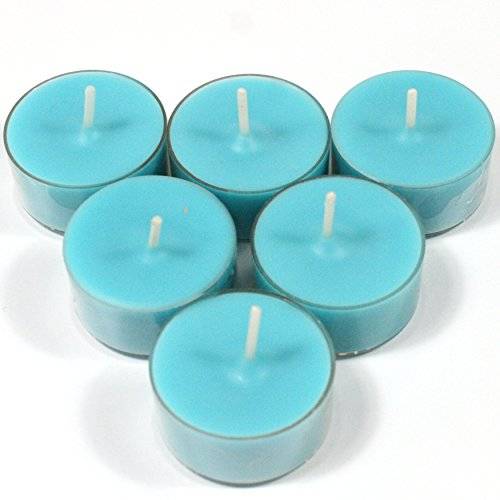 Fresh Blue Handpoured Highly Scented Tea Light Candles Tealights pack of 6