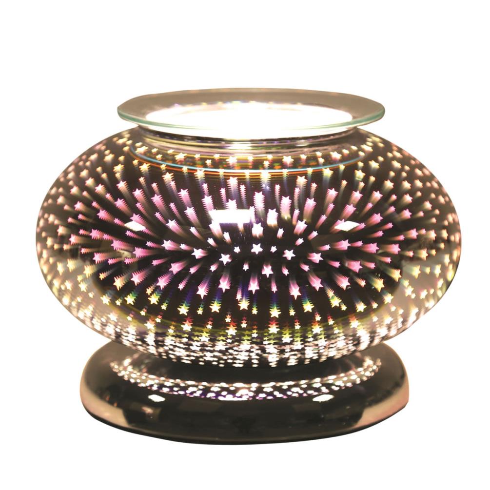 3D Shooting Star Ellipse Electric Wax Warmer/Burner with a pack of 10 FREE Scented Melts (3182)