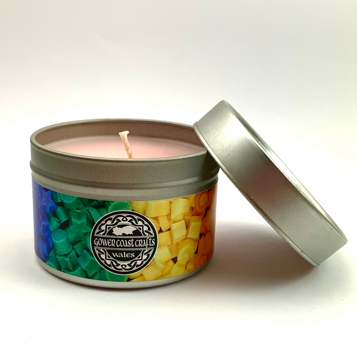 Wild Rose Handpoured Highly Scented Candle Tin