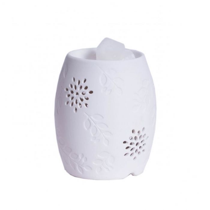 Floral Electric Wax Warmer/Burner with a pack of 10 FREE Scented Melts (3088)