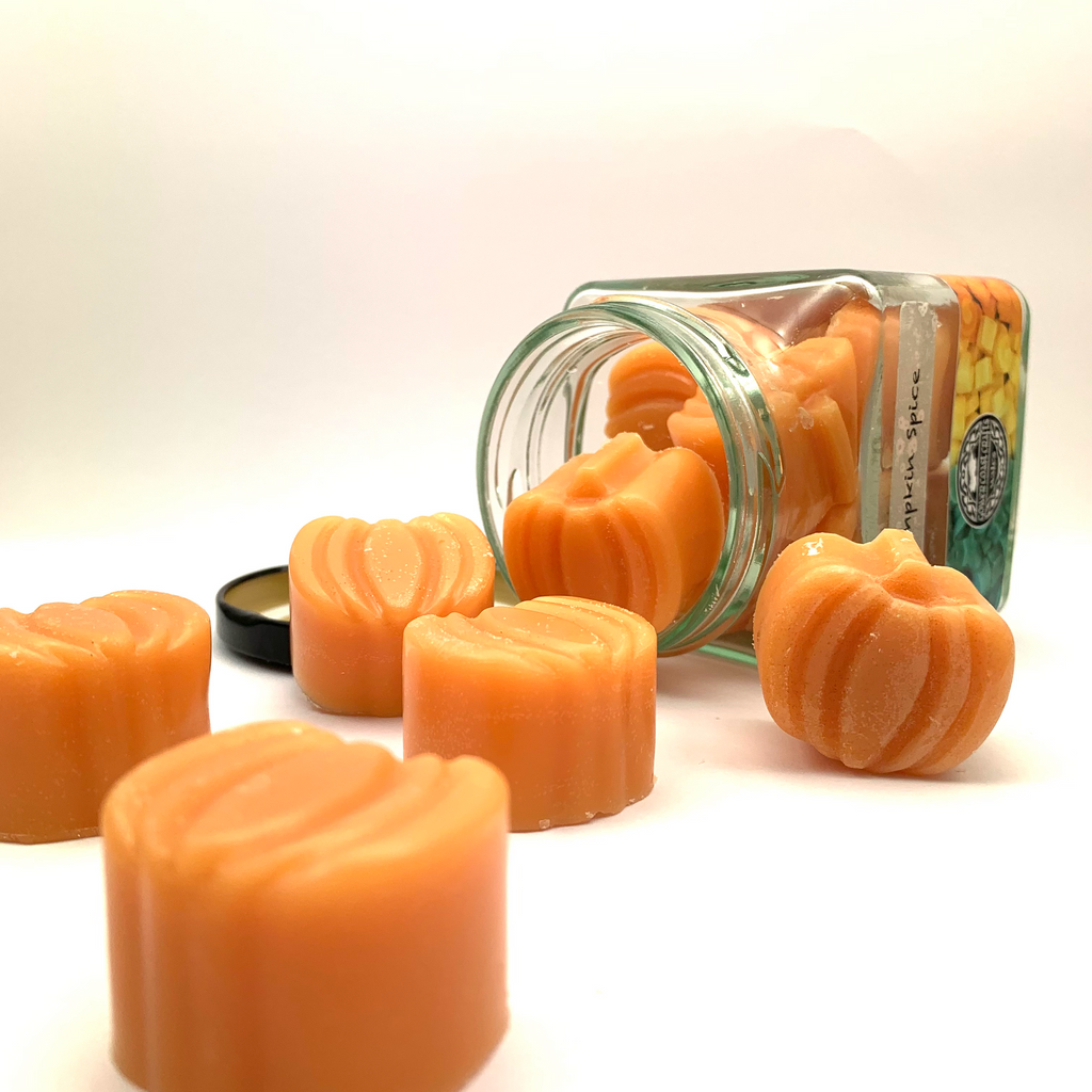 Pumpkin Tealight Burner with Jar of Pumpkin Spice Wax Melts