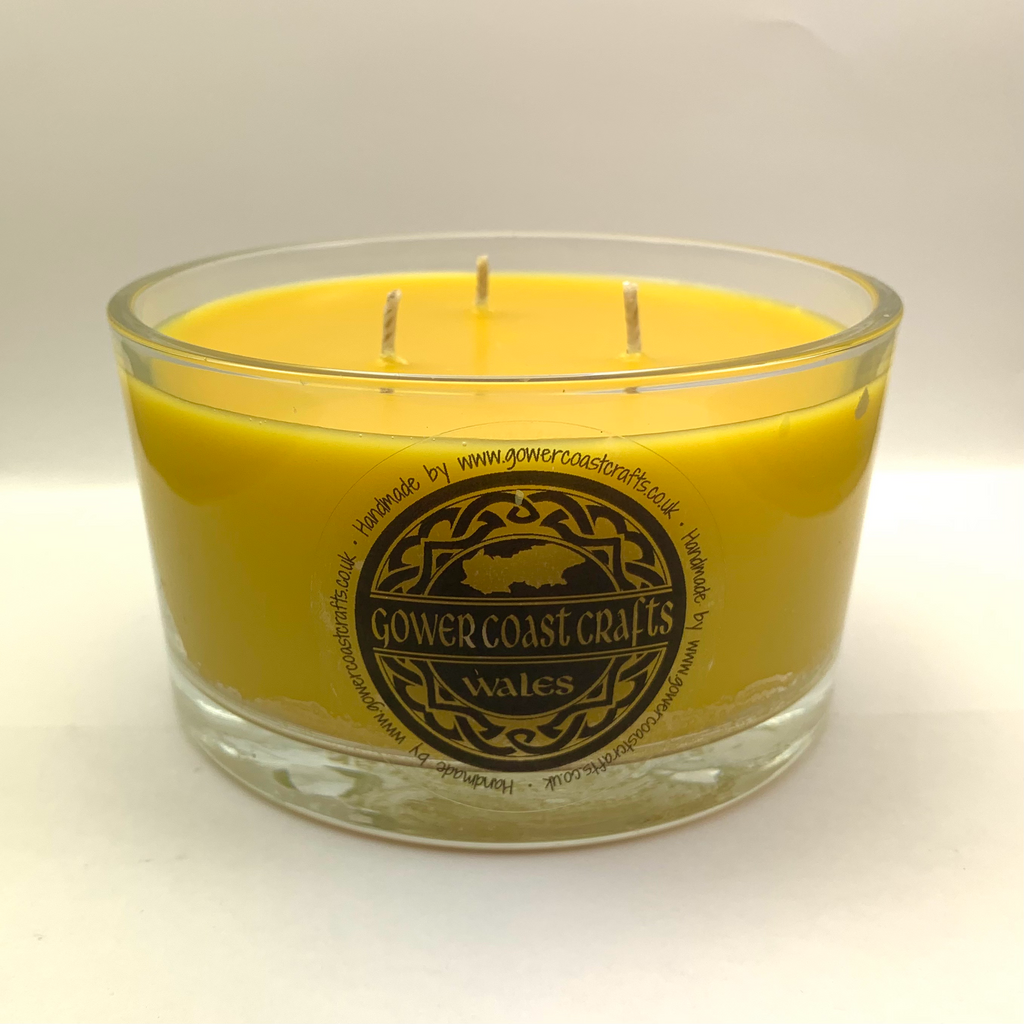 Sandalwood Handpoured Highly Scented 3 Wick Candle Jar