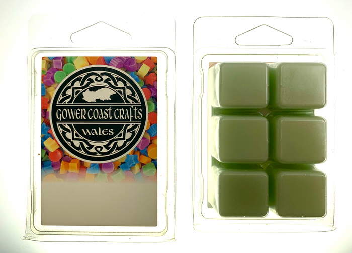 Fresh Mint & Rhubarb Handpoured Highly Scented Wax Melt Snap Block 90g