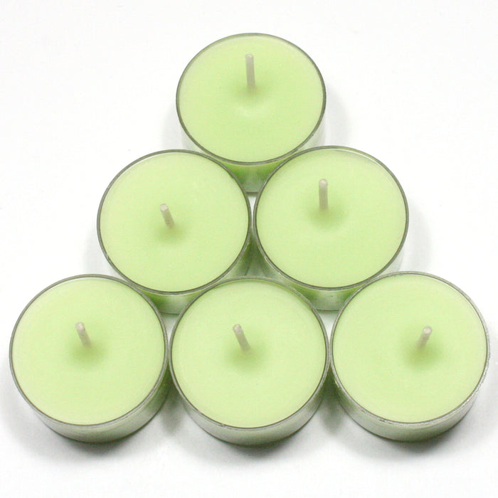 Crunchy Green Apple Handpoured Highly Scented Tea Light Candles Tealights pack of 6