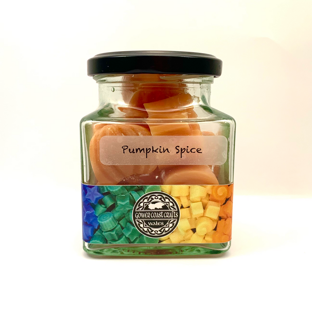 Jar of Handpoured Highly Scented Pumpkin Spice Wax Melts