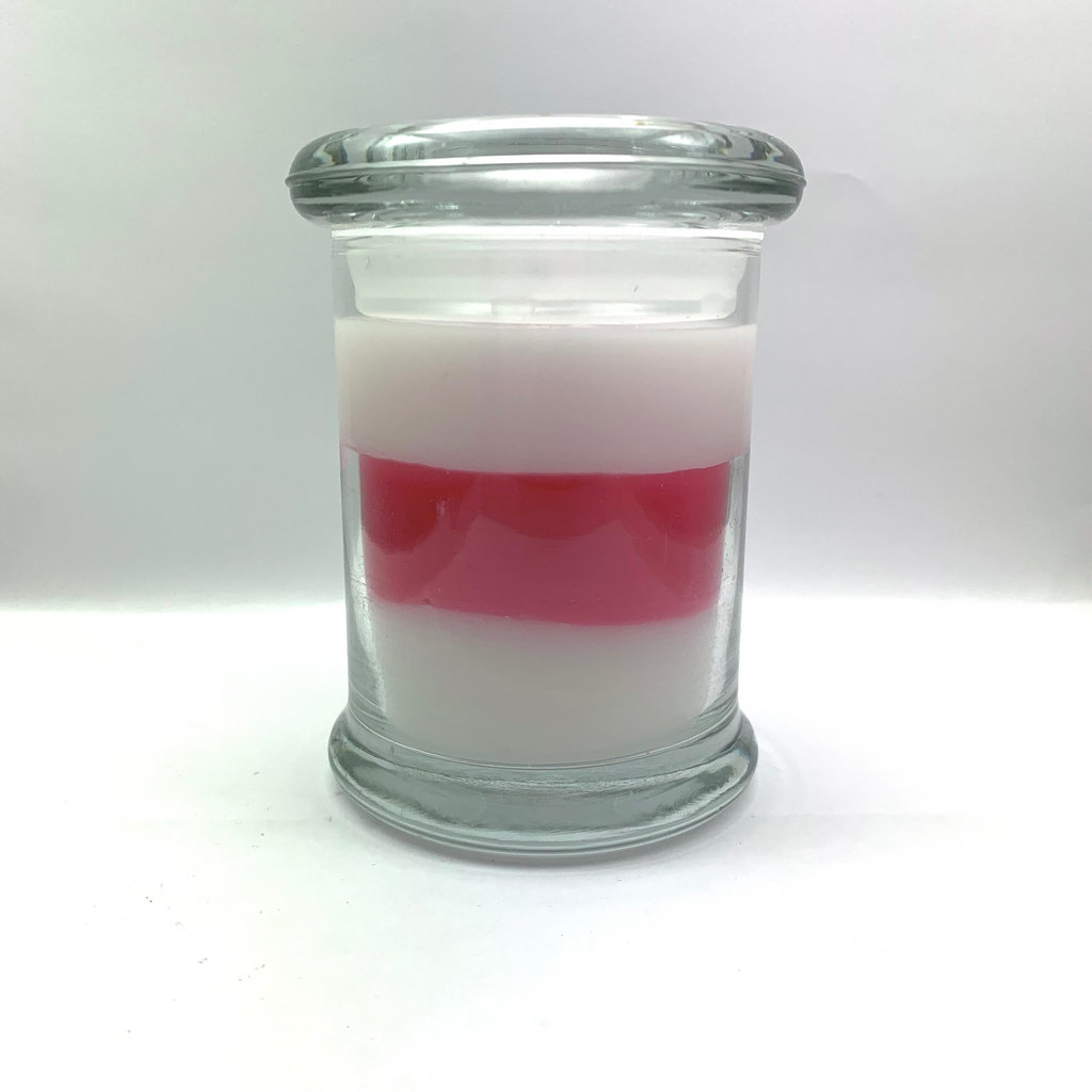 Pink Baby Powder Handpoured Highly Scented Medium Candle Jar