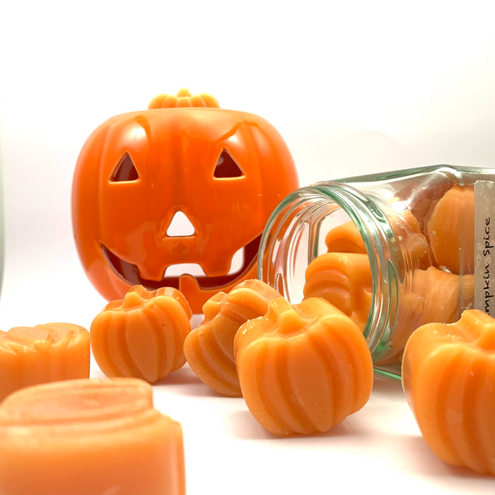 Pumpkin Tealight Burner with Jar of Pumpkin Spice Wax Melts