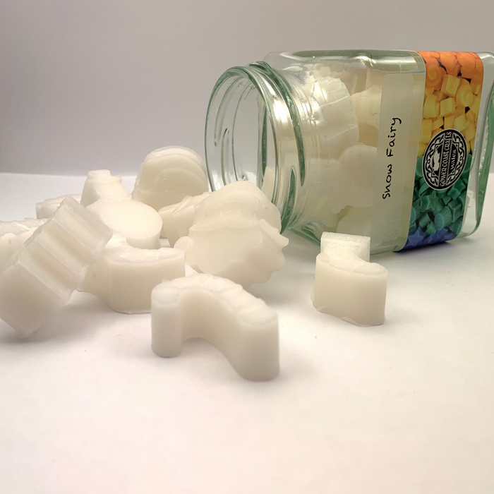 Jar of Ice Fairy Scented Wax Melts in Christmas Shapes