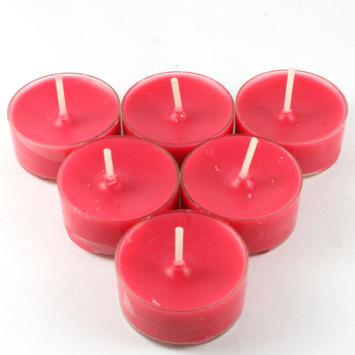 Candy Cane Handpoured Highly Scented Tea Light Candles Tealights pack of 6