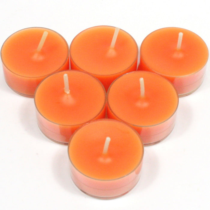 Pumpkin Spice Handpoured Highly Scented Tea Light Candles Tealights pack of 6