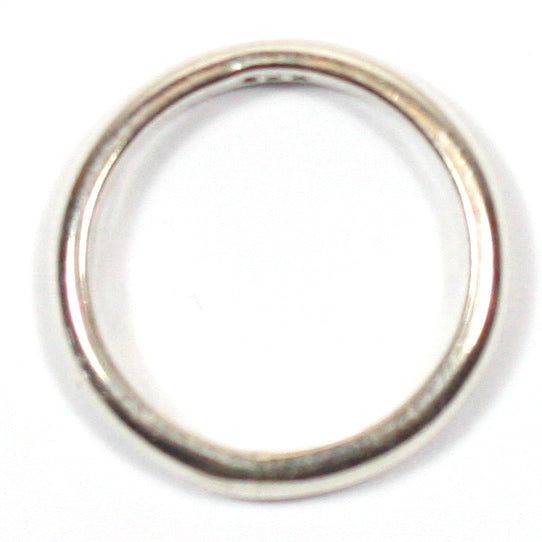 Handmade Solid Silver 925 Hallmarked 3mm x 2mm D Band Ring