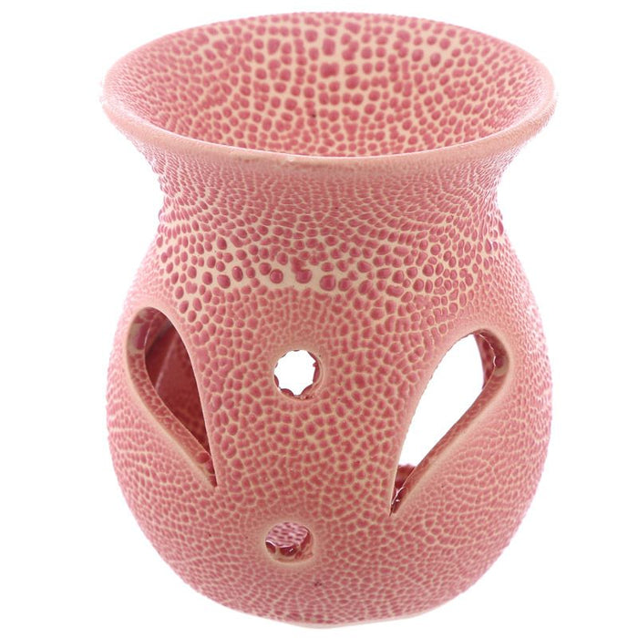 Pink Textured Wax Warmer/Burner with a pack of 10 FREE Scented Melts