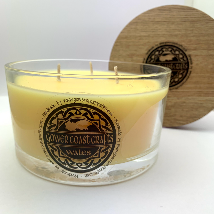 Lemongrass & Ginger Handpoured Highly Scented 3 Wick Candle Jar